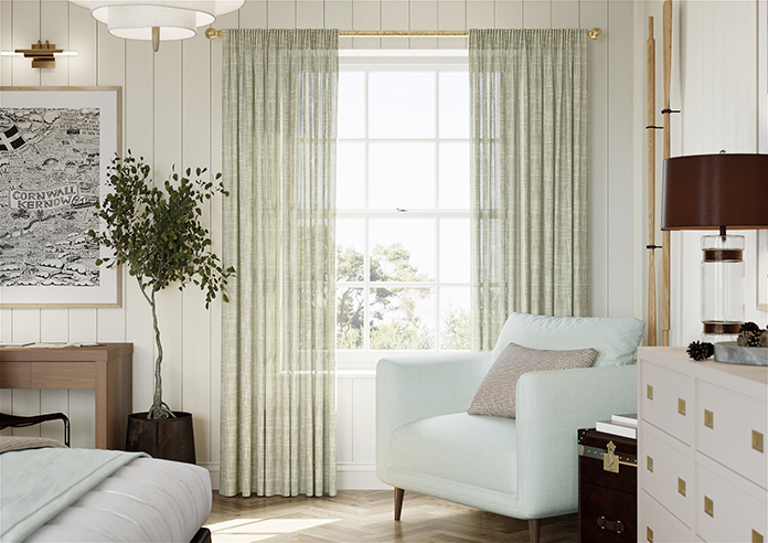 Siena Voile, Khaki Brown - Made to Measure Curtains - Image 3